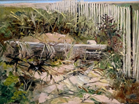 Dune Grass, painting by Daniel J. Shaw